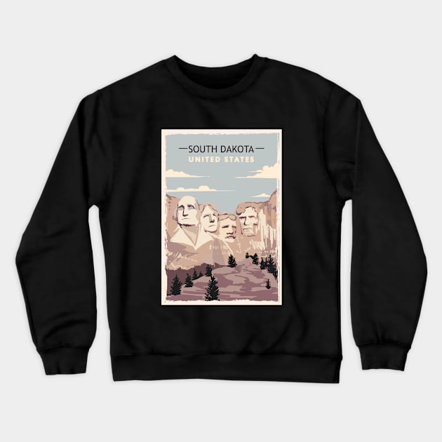 south dakota Crewneck Sweatshirt by husnimubarok